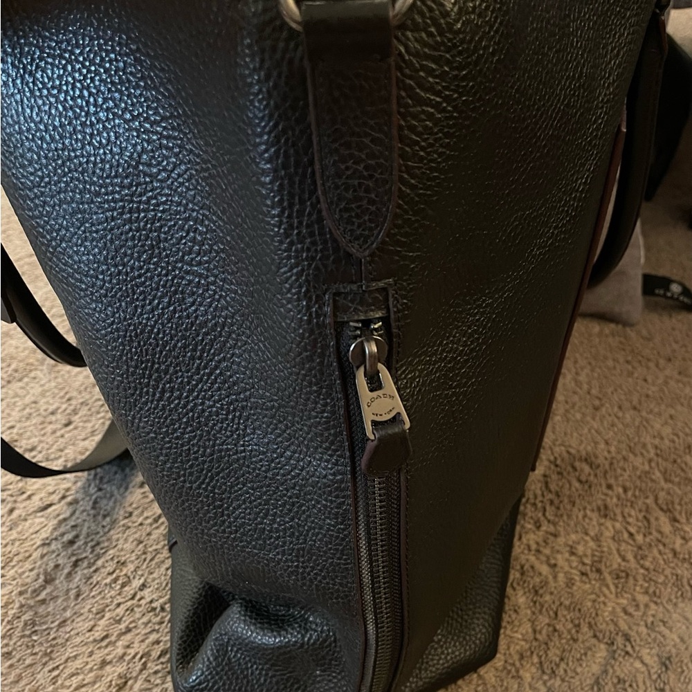 Coach Leather Weekender Tote w/ Crossbody Strap - Picture 3 of 4